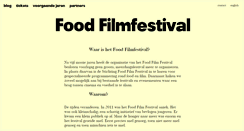 Desktop Screenshot of foodfilmfestival.nl